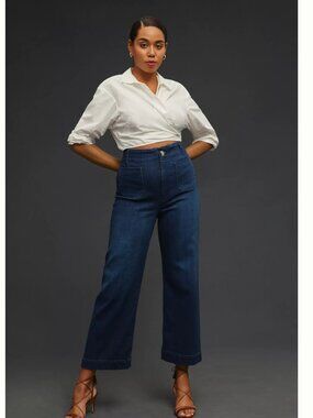 Wide-Leg Jeans by Pilcro Petite 31